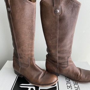 Frye Melissa Button Boots (Elephant Grey) Size 8.5